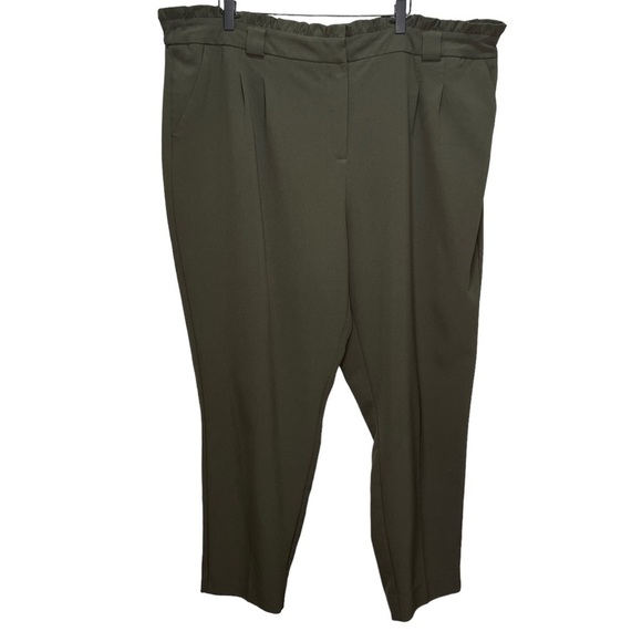 Addition Elle Michel Studio Green Trouser Pants Size 24 - Picture 1 of 11